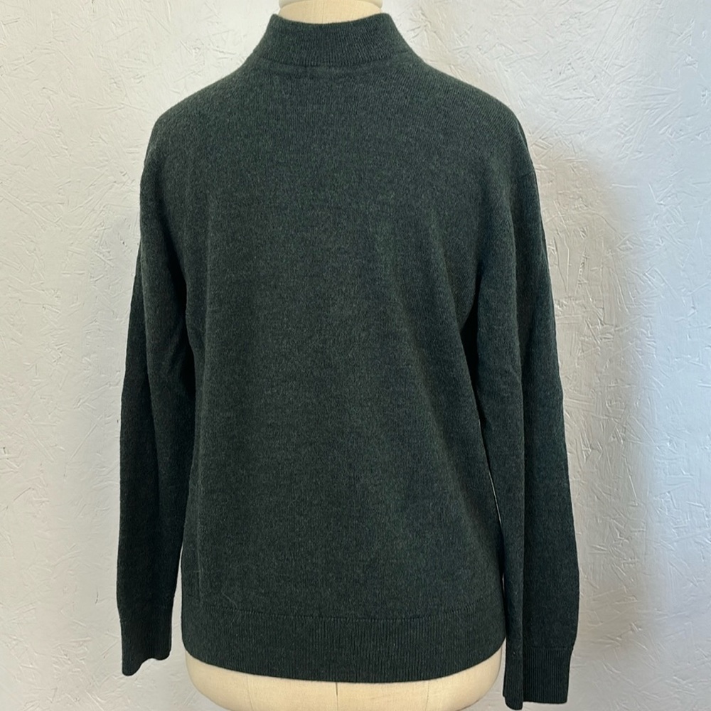 Patrick James Merino Wool Mock Neck Swester